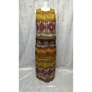 Bianca Nygard 2 Piece‎ Set Cowgirl Top w Fringe And Maxi Skirt Western Outfit 10